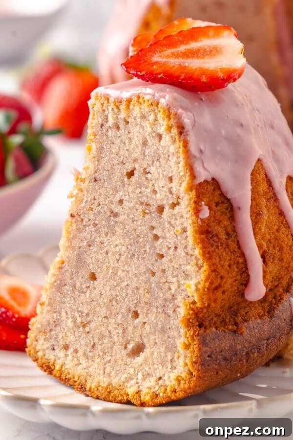 Mardi Gras Bundt Cake with Colorful Glaze 10 Fresh glaze dripping slowly along the cake’s edges, adding texture and color.