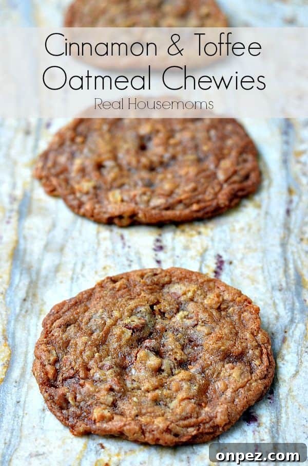 Cinnamon and Toffee Oatmeal Chewies