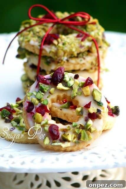Lemon-pistachio wreaths