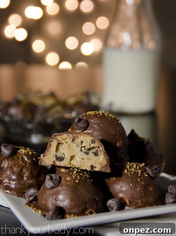 Cookie dough truffles