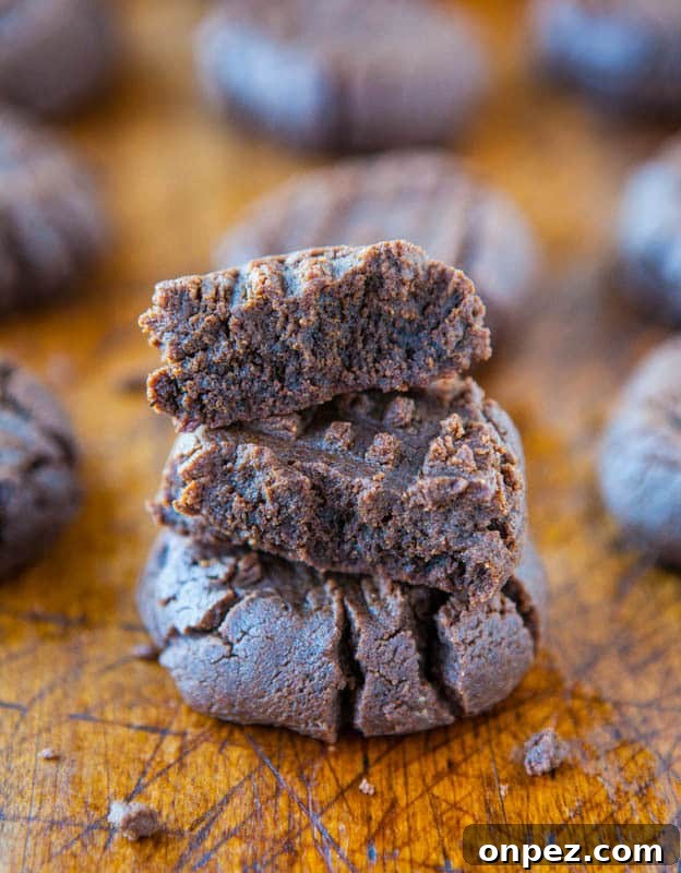Chocolate peanut butter cookies