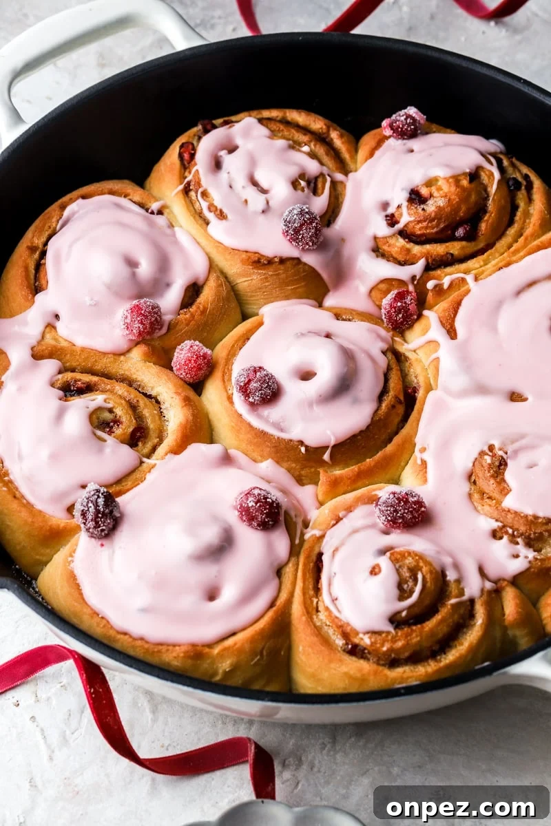 cranberry orange cinnamon rolls