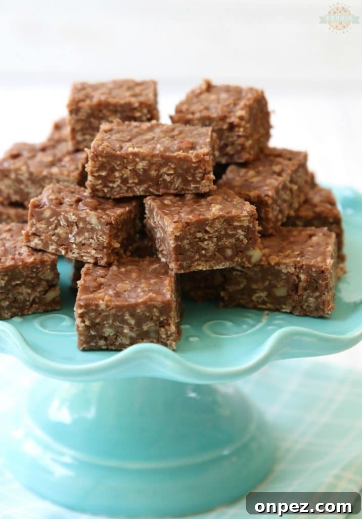 No-Bake Cookie Bars Recipe (No Oven Needed) 4 How to make no bake peanut butter bars