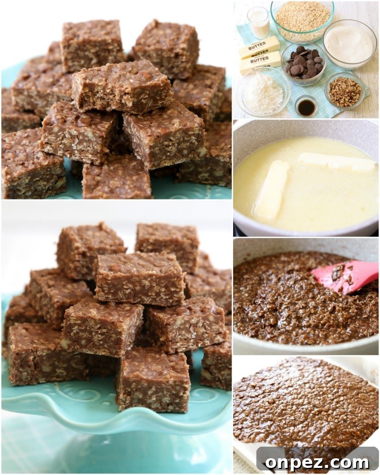 No-Bake Cookie Bars Recipe (No Oven Needed) 6 How to make no bake cookie bars