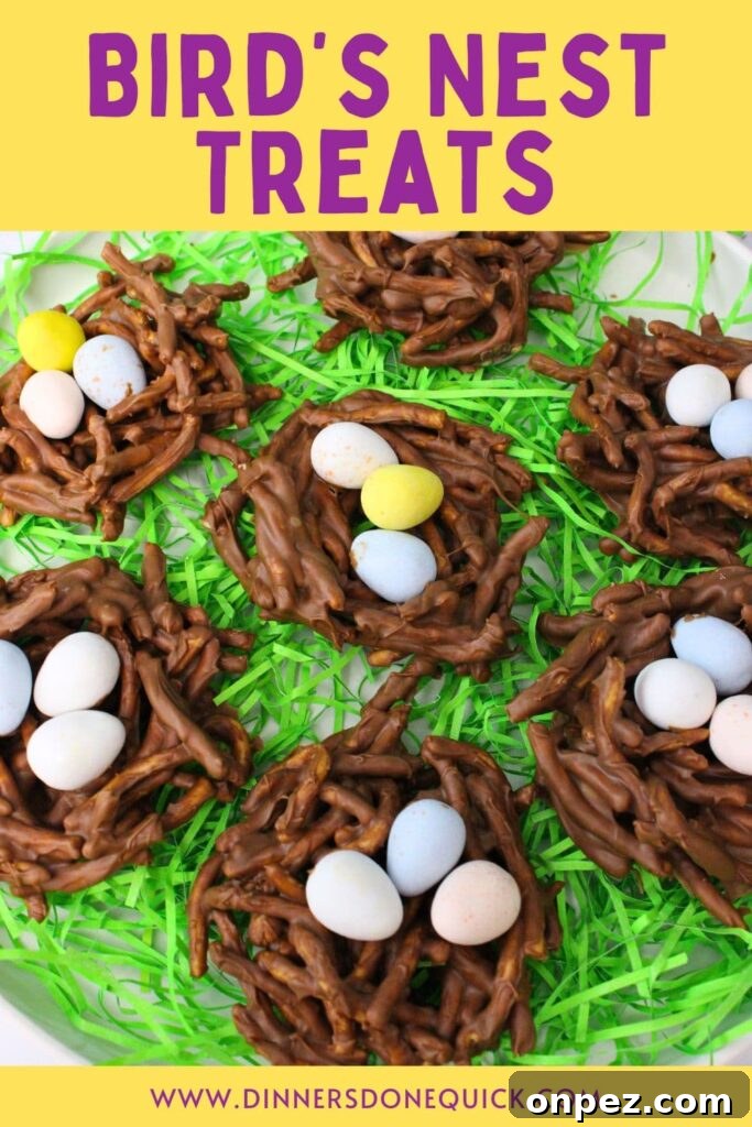 Microwave Easter Bird's Nest Haystacks Recipe 11 birds nest treats recipe dinners done quick pinterest
