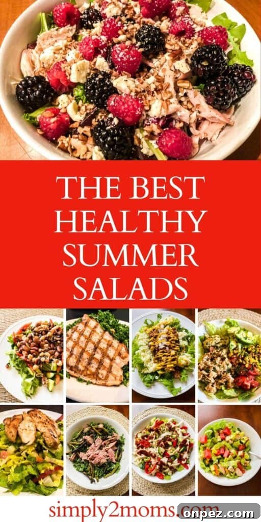 Pinterest Graphic for The Best Healthy Summer Salads