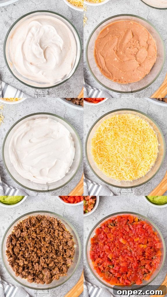 7 layers in the dip