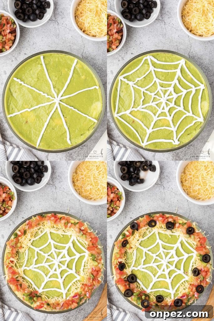 sour cream spider web