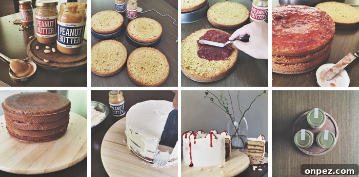 Peanut Butter and Jelly Layer Cake Recipe 3 img 189 2