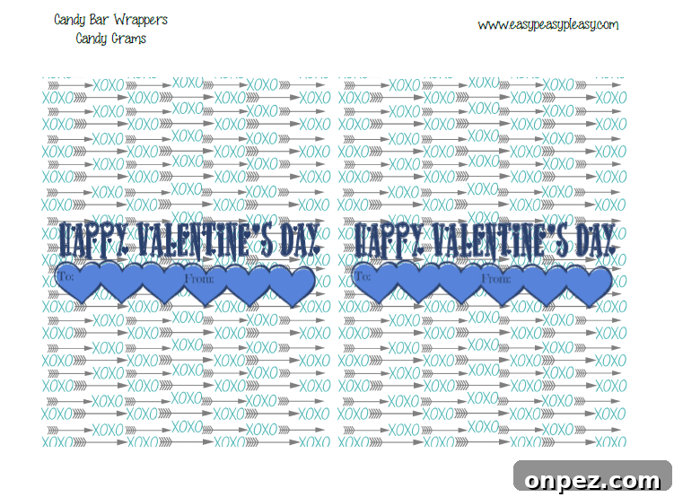 Free Printable Valentine's Day Candy Gram Templates 9 Free Printable Valentine's Day Candy Bar Wrappers. The perfect way to send anyone a candy gram!