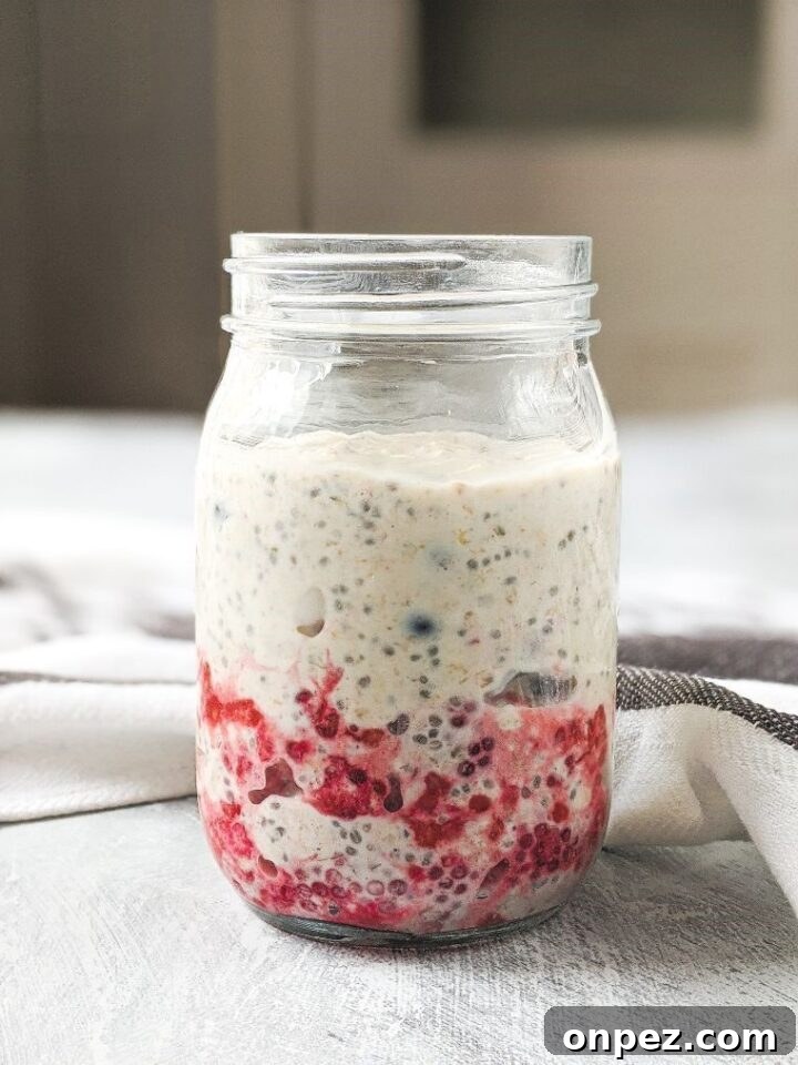 Berry Protein Overnight Oats
