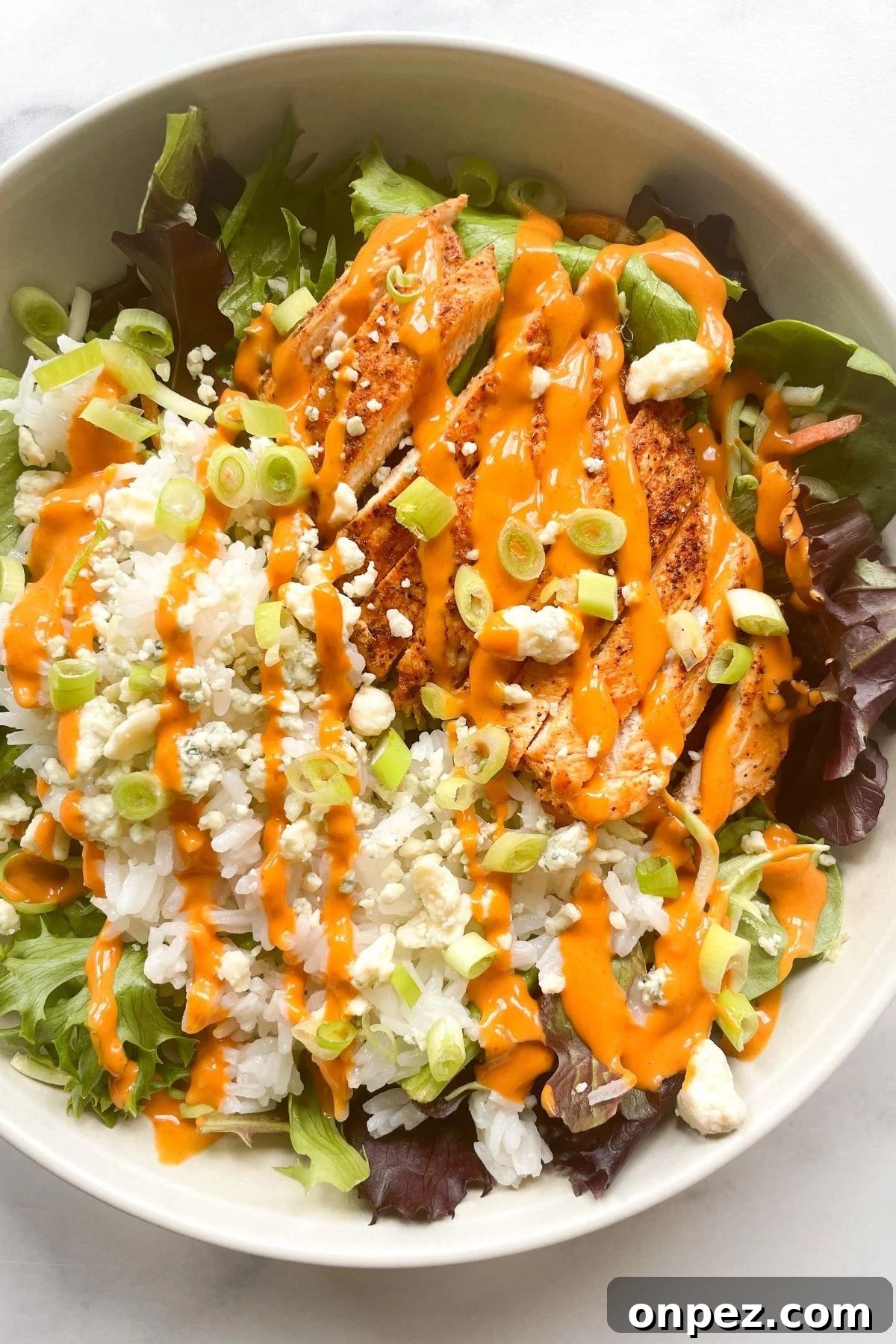 Buffalo Chicken Rice Bowl