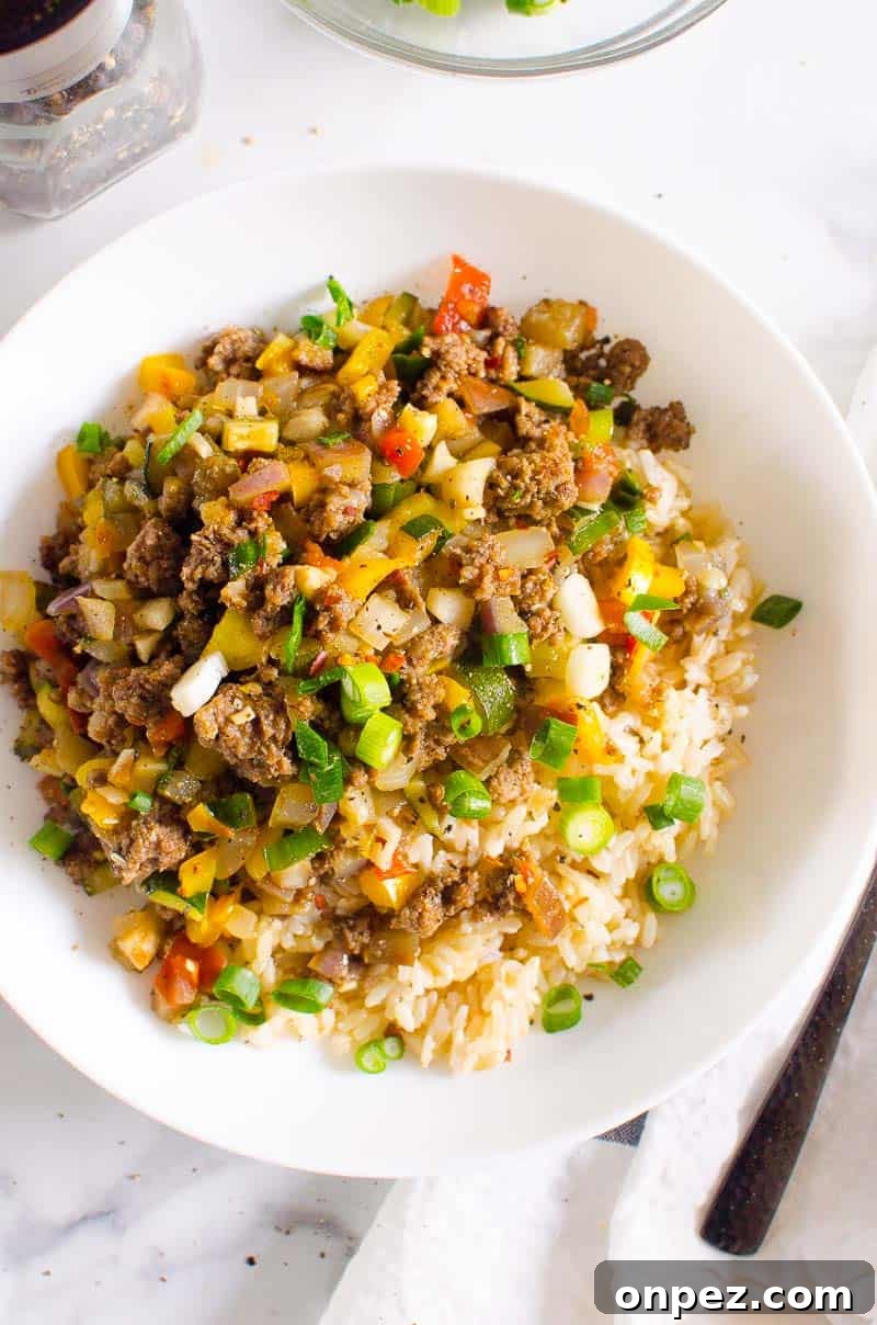 Korean Ground Beef Bowl