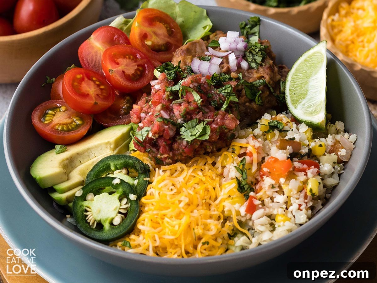 Mexican Cauliflower Burrito Bowl
