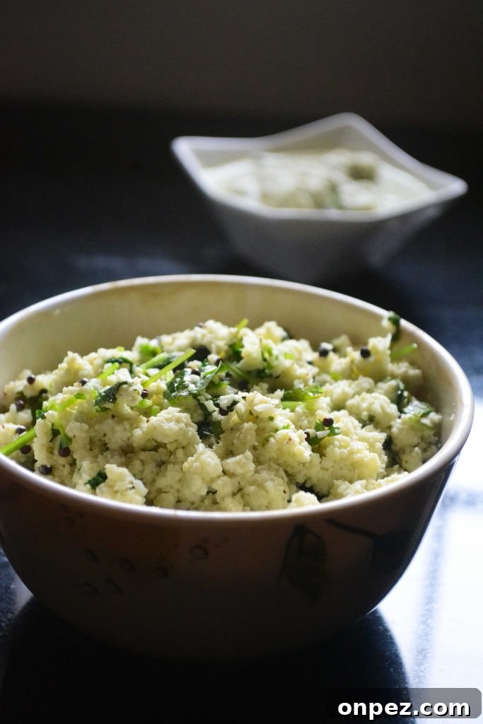 Paneer coconut rice served