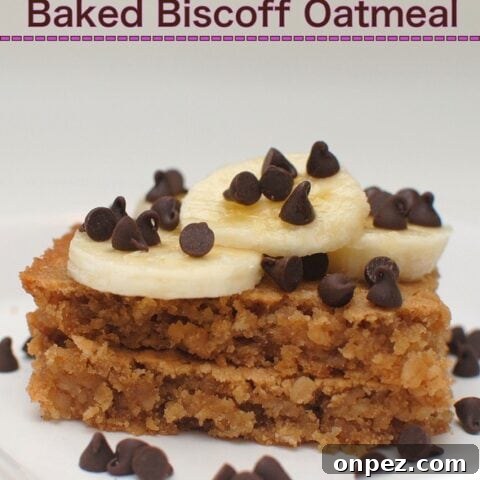 Baked Biscoff Oatmeal