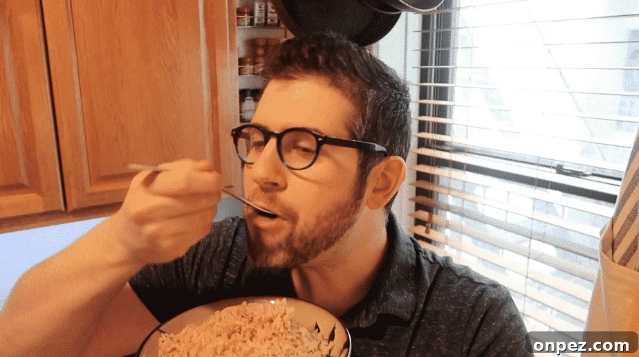 Instant Pot Brown Rice Recipe 12 Spoonful of cooked brown rice