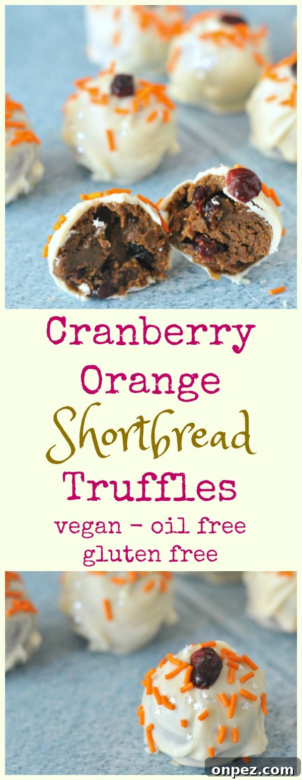 Cranberry Orange Truffles @spabettie #vegan #glutenfree