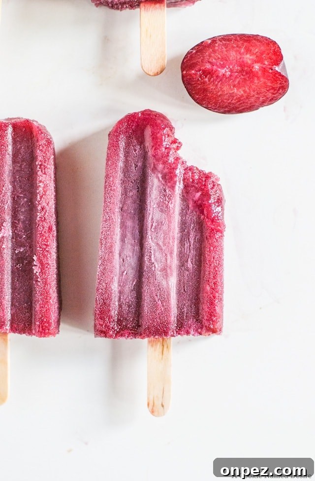 Plum Wine Popsicles: Frozen Cocktail Recipe 4 plum wine popsicles