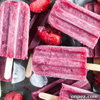 plum and wine popsicles