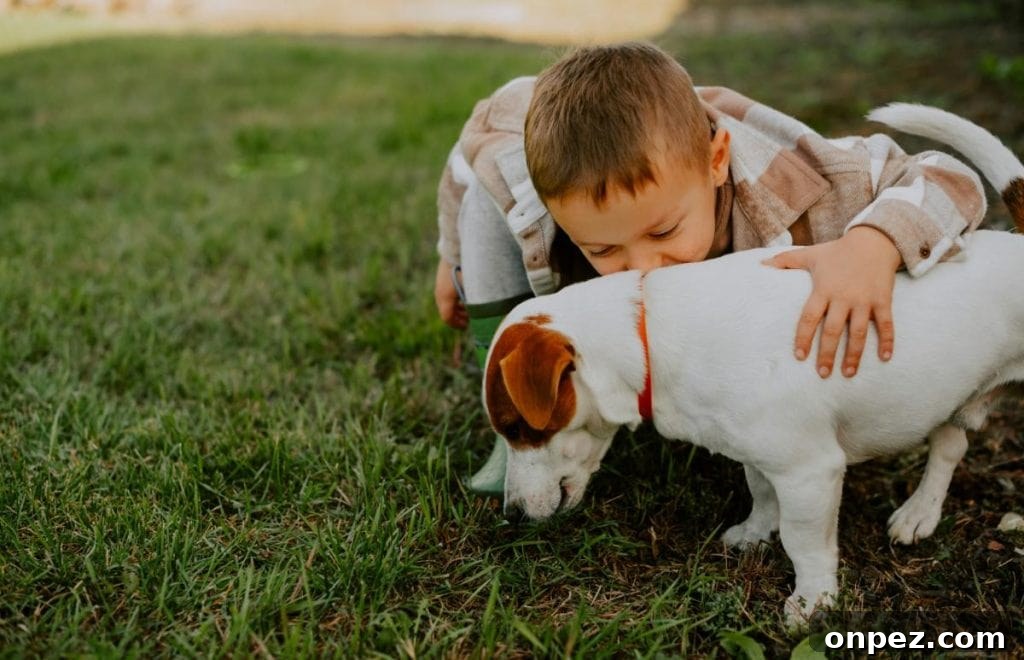 Parenting with Pets: Practical Tips for Busy Families 3 little boy kissing dog