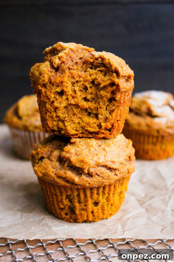 Baked pumpkin muffins