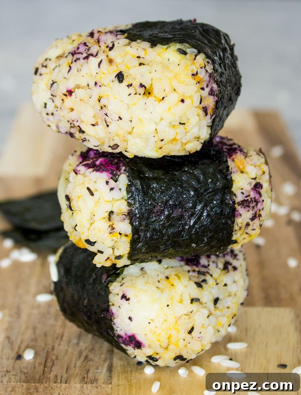 Japanese Onigiri Video: Traditional Rice Ball Recipe 3 Japanese Onigiri (Rice Balls) with Kabocha Squash and Japanese Yam