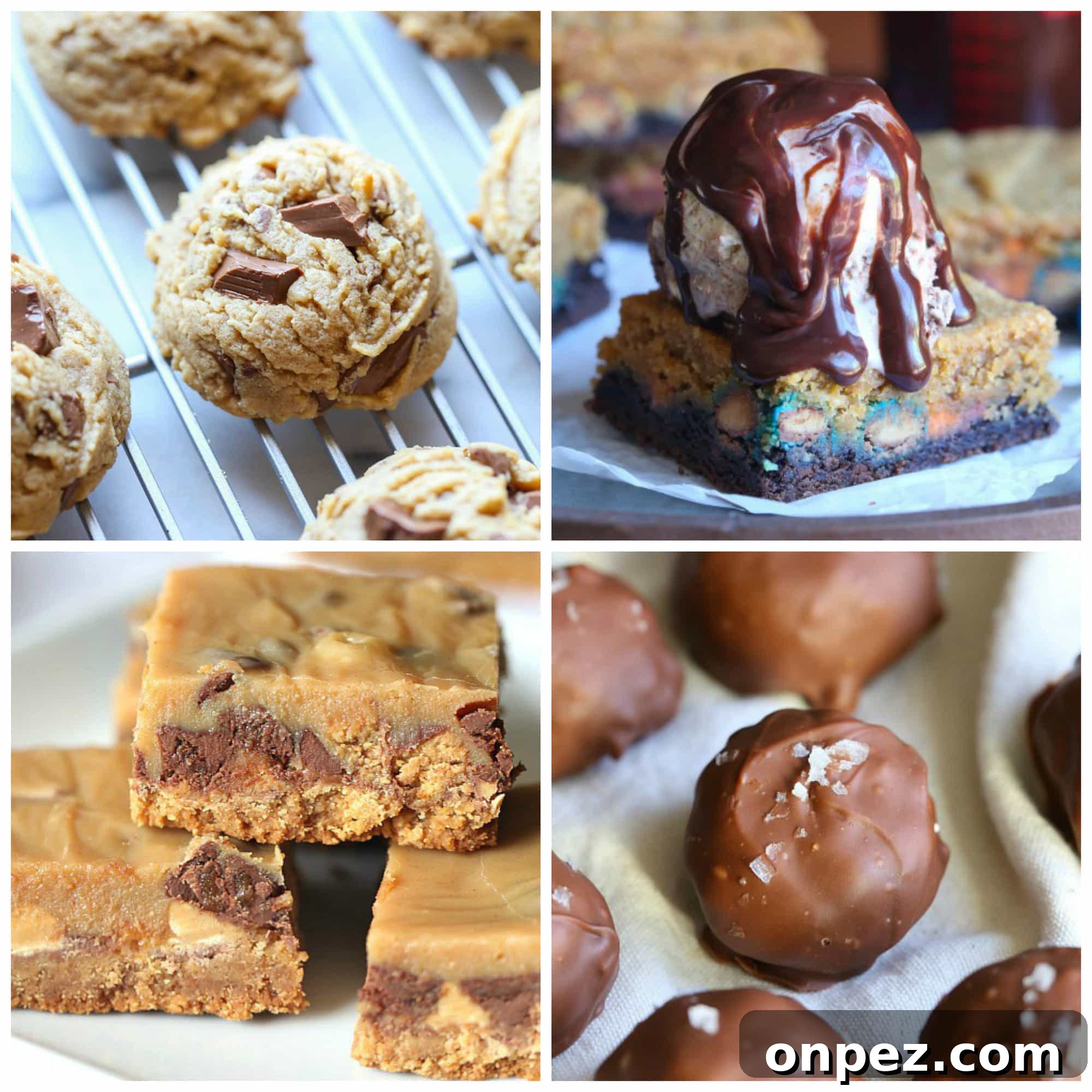 Assorted peanut butter treats