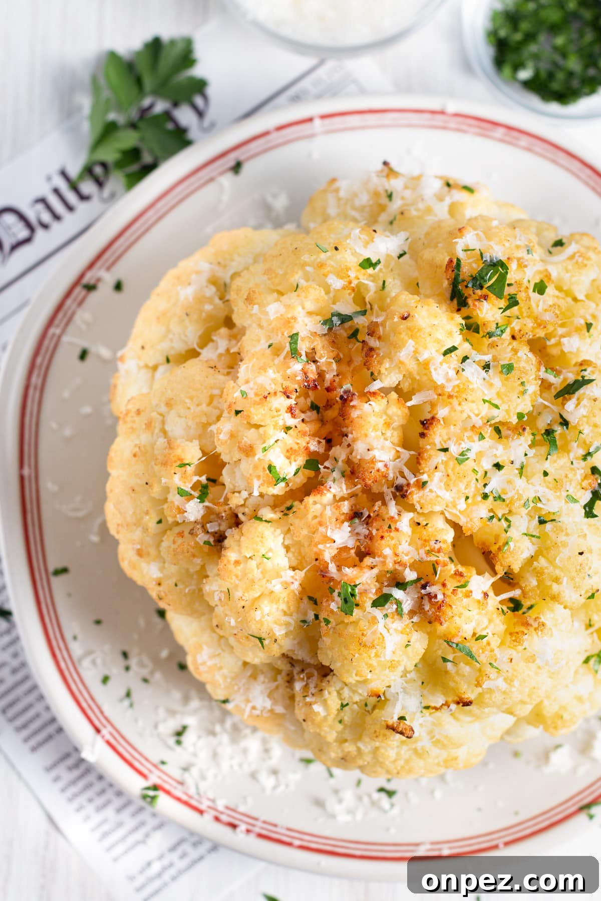 Smoked Cauliflower: How to Achieve Smoky, Tender Flavor 2 Picture of the smoked cauliflower close-up.