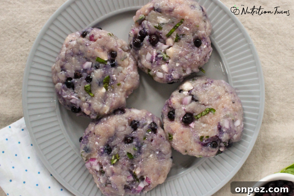 Wild Blueberry Chicken Burger Recipe 3 Wild Blueberry chicken burgers