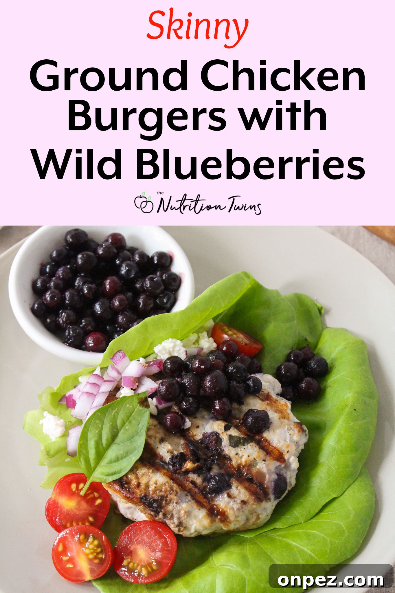 Wild Blueberry Chicken Burger Recipe 7 Skinny Ground Chicken Burgers with Wild Blueberries