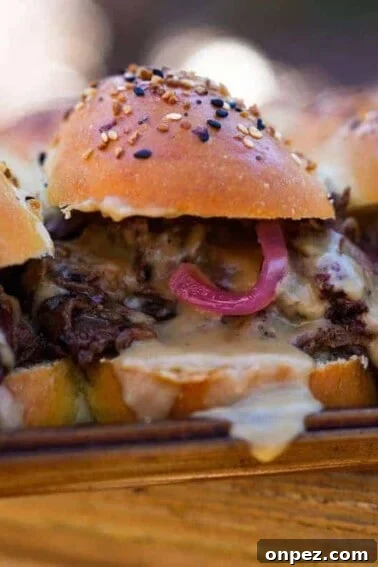Guinness Pulled Beef Sliders