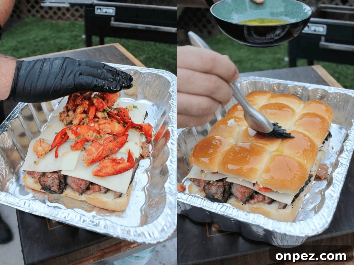 Assembling surf and turf sliders