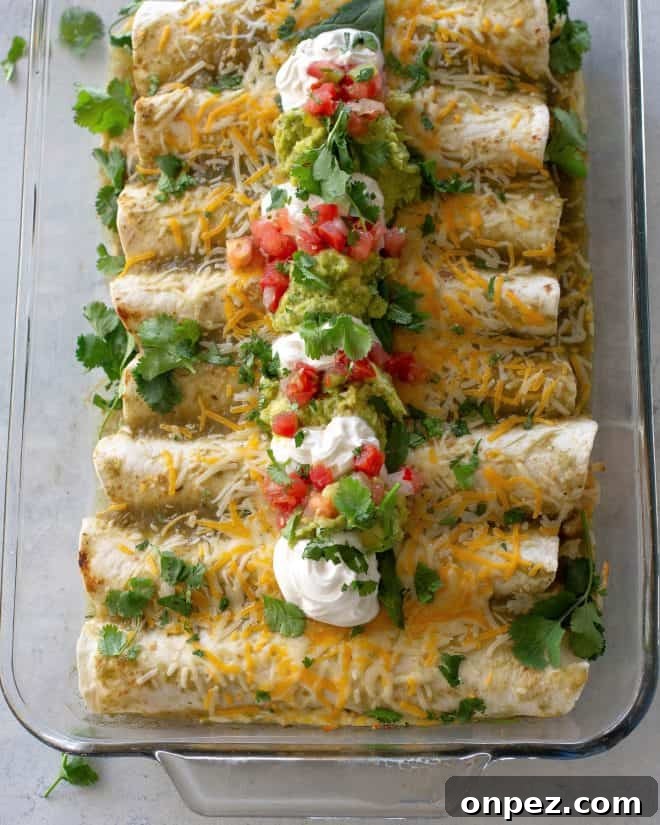 Creamy Chicken and Spinach Enchiladas 7 Baked Chicken and Spinach Enchiladas