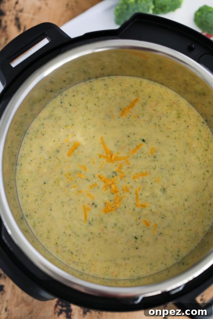 Creamy Instant Pot Broccoli Cheddar Soup 3 Best Instant Pot Broccoli Cheddar Soup
