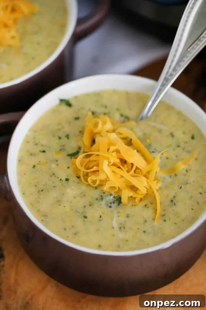 Creamy Instant Pot Broccoli Cheddar Soup 4 Best Instant Pot Broccoli Cheddar Soup Recipe