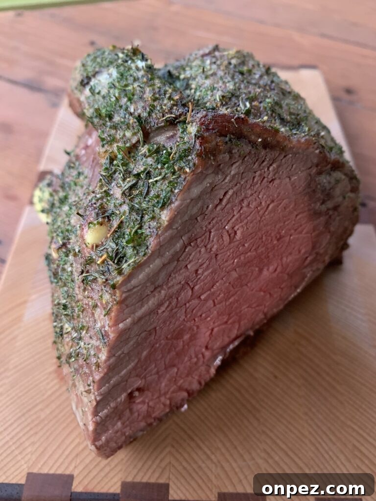Deli Style Roast Beef Recipe for Tender Sliced Sandwiches 3 An herb crusted, roast beef