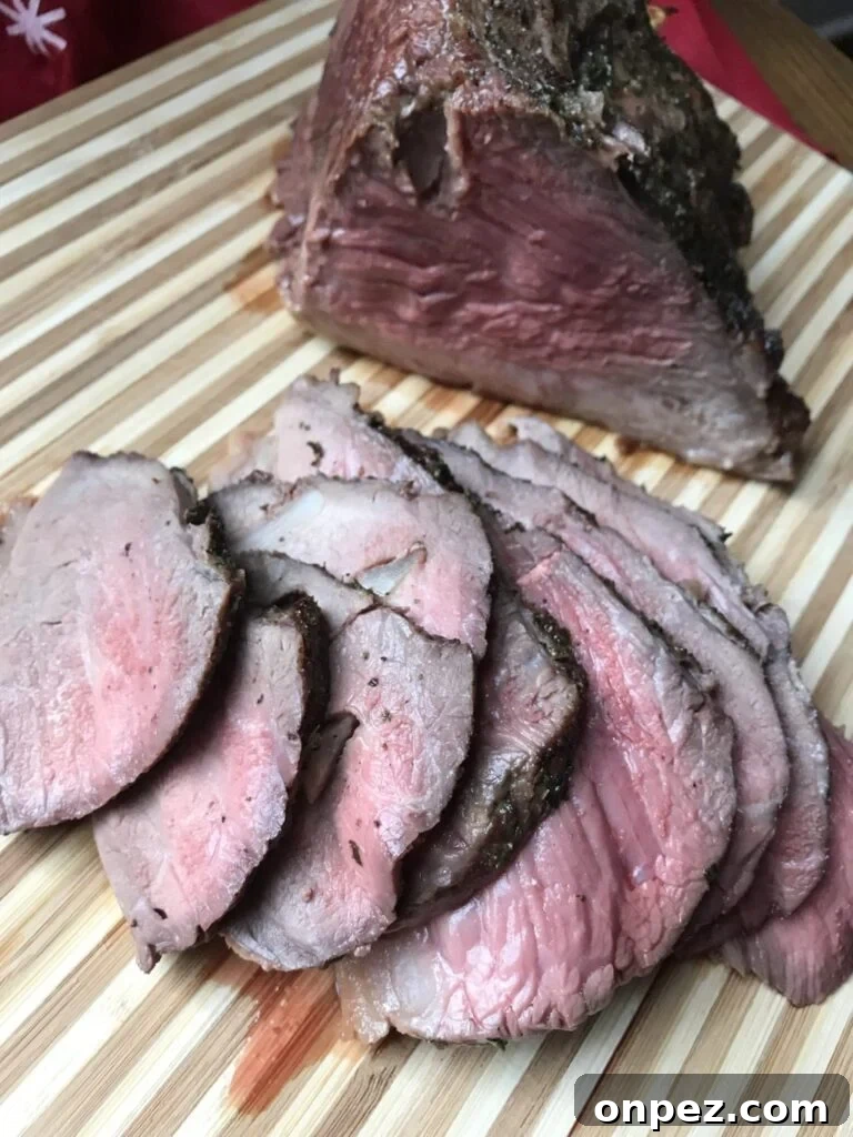 Deli Style Roast Beef Recipe for Tender Sliced Sandwiches 4 Slices of roast beef