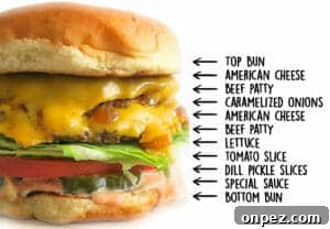 In-N-Out Double-Double Animal Style Copycat Recipe 24 Assembled Double-Double Animal Style burger