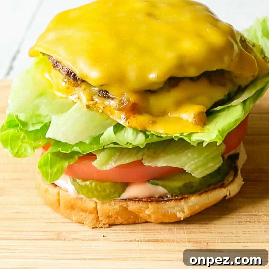 In-N-Out Double-Double Animal Style Copycat Recipe 5 Double-Double Animal Style burger layers