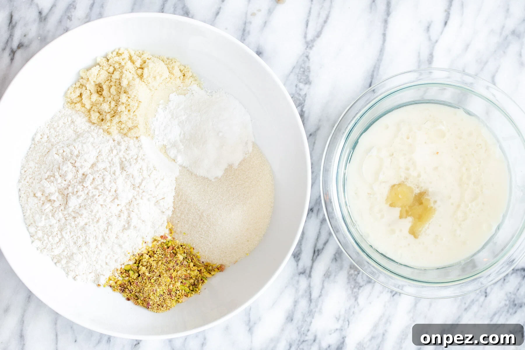 ingredients needed for making batter for vegan tres leches cake