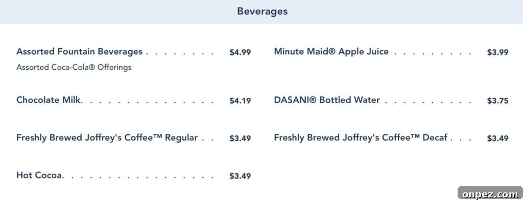 Casey's Corner: Local News, Food and Community Events 8 beverage menu from Casey's Corner.