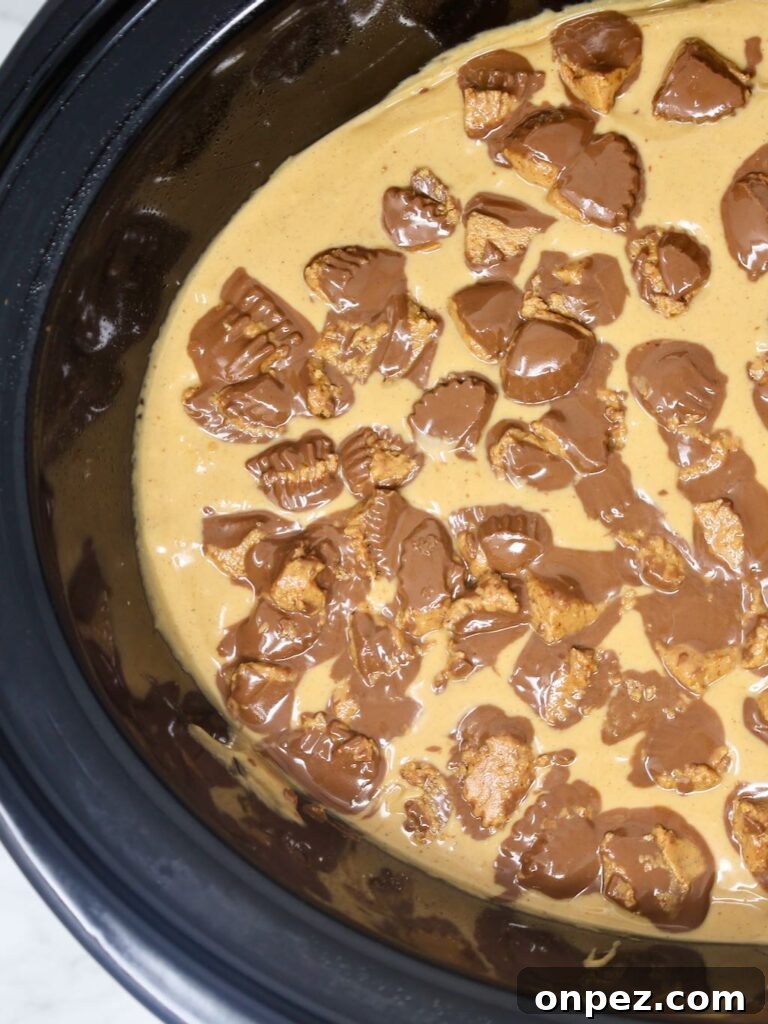 Slow Cooker Reese's Chocolate Peanut Butter Cake 2 Crock Pot Reese's Cake