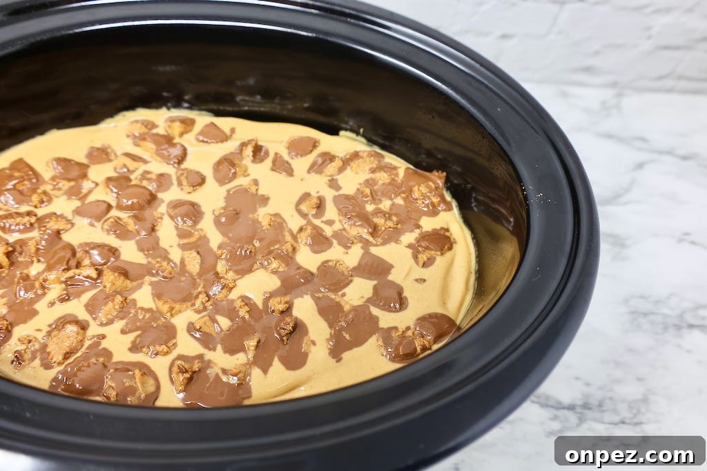 Slow Cooker Reese's Chocolate Peanut Butter Cake 8 Crock Pot Reese's Cake