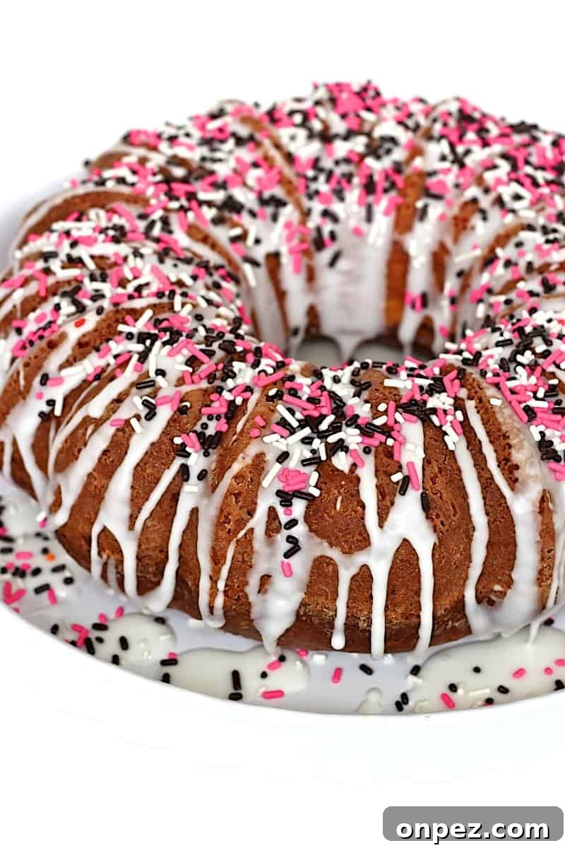 Neapolitan Marble Pound Cake with Chocolate, Vanilla and Strawberry 8 Neapolitan loaf