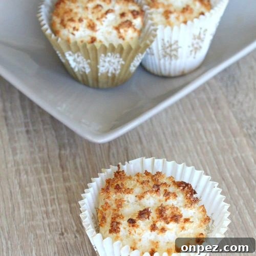 Coconut muffin collage