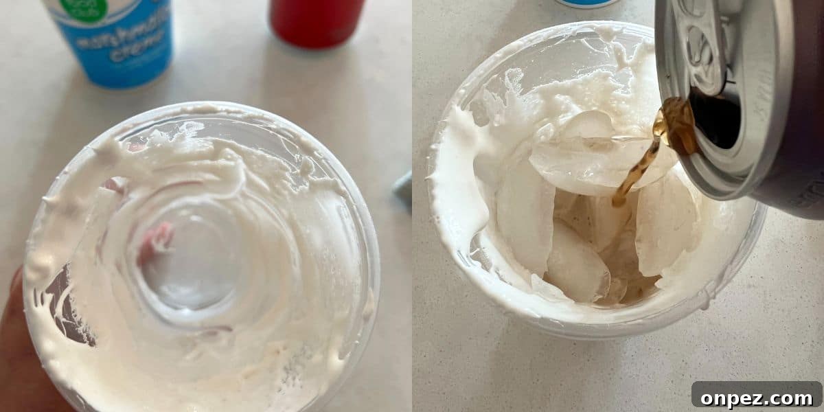 How to make a fluffy coke. 