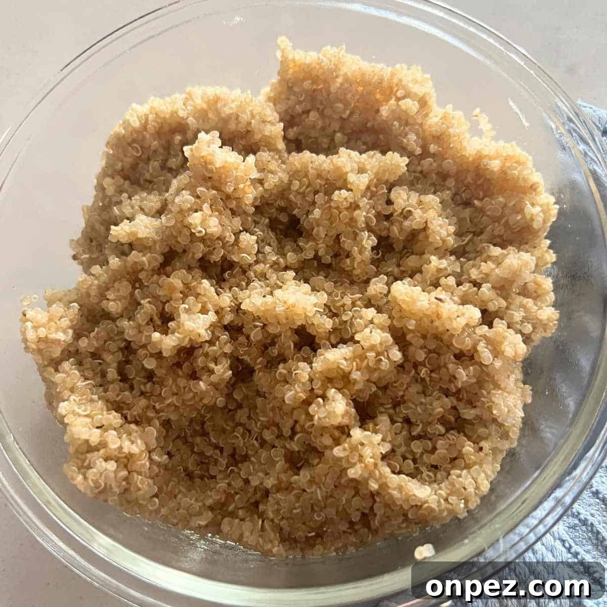 Fluffy Instant Pot Quinoa Recipe 2 Fluffy quinoa ready to eat for the week made in an Instant Pot.