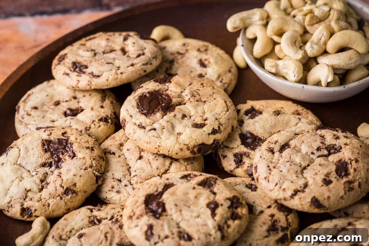 Pile of Cashew Butter Cookies.