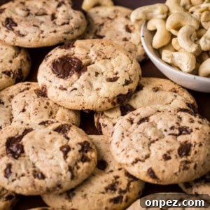 Pile of Cashew Butter Cookies.